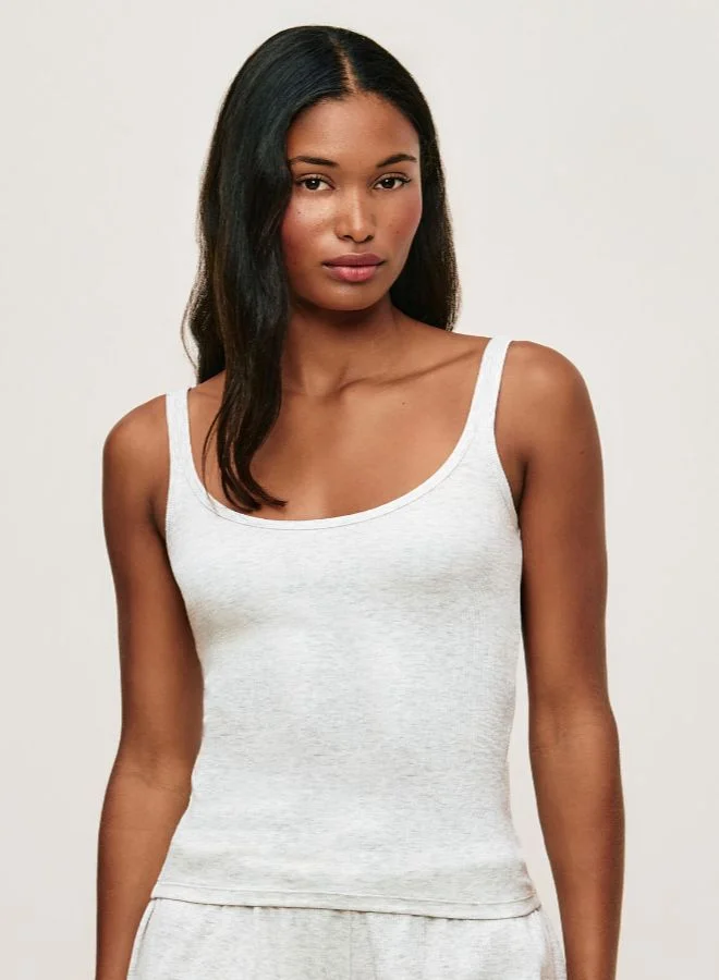 UNDIZ Ribbed jersey tank top